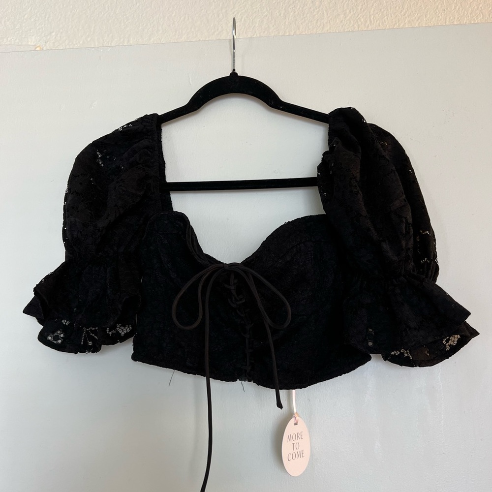 Revolve more to come cropped blouse size S